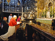 Pope Benedict XVI at the Chapel of the Miraculous Image in Alttting, Copyright Tourismusgemeinschaft Inn Salzach