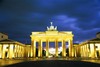Brandenburg Gate at night  DZT, D. Scherf