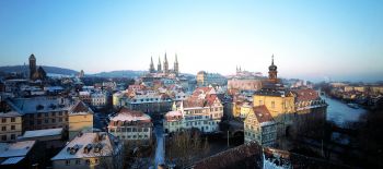 Bamberg?s old town draped in snow; copyright: BAMBERG Tourismus & Kongress Service 