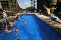 Swimming pool at Zeche Zollverein in Essen, Germany; Copyright Ralph Lueger