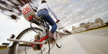 Call a Bike in Berlin with German Rail; Copyright DB, by Heiner Muelller-Elsner