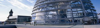 The dome of the Parliament  in Berlin