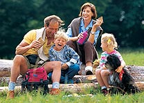 Family having a picnic   