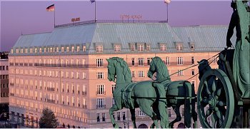 Hotel Adlon at the Brandenburg Gate in Berlin, Germany