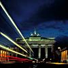 The Brandenburg Gate in Berlin at night