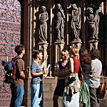 Students in the city of Erfurt