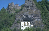 View of Church of the Rock in Idar Oberstein