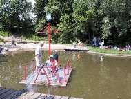 Children's play ferry near Bremervoerde