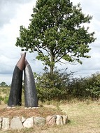 Crossed ox-horn monument near Schleswig