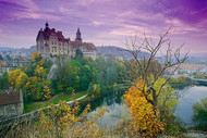 Sigmaringen Castle in the twilight