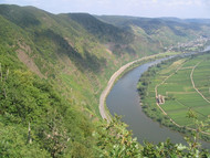 Mountain-top view of the Moselle Valley