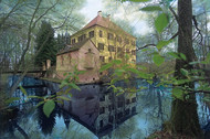 The small moated palace in the forest at Unterwittelsbach