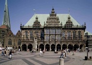 View of the market square and Bremen town hall