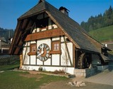 A house near Schonach that boasts the world's largest cuckoo clock