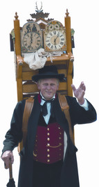 This traditional clock carrier should never have to ask for the time!