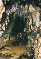 View inside the silver mine in Freiberg