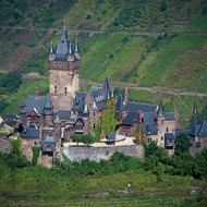 Cochem Castle with vineyards