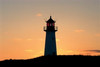 Silhouette of a North Sea lighthouse