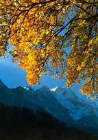 The Wetterstein Mountains with Zugspitze peak