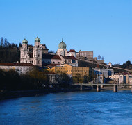The town of Passau on the Danube