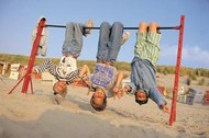 Children playing on the beach at Langeoog