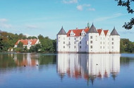 The moated palace in Glücksburg