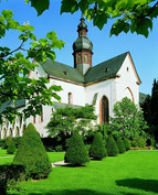 Eberbach Abbey and its verdant gardens