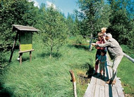 Hikers in the Rhön biosphere reserve