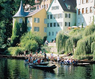 Boat trips on the river Neckar in Tbingen