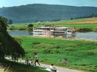 A steamer trip on the river Weser