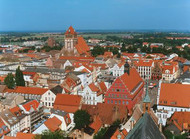 Bird's eye view of Greifswald