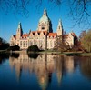 Town hall with lake in Hannover