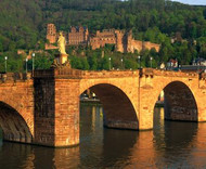 Heidelberg Old Bridge at dusk, copyright Andrew Cowin