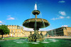 Stuttgart Palace Square with fountain