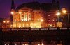 Schwerin Mecklenburg State Theatre at night, copyright R. Balzerek