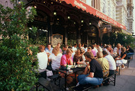 Hamburg Café in the pedestrian precinct, copyright TZH