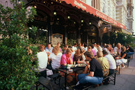 Hamburg Caf in the pedestrian precinct, copyright TZH