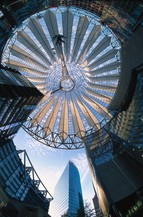 The roof of the Sony Center, copyright: Kiedrowski